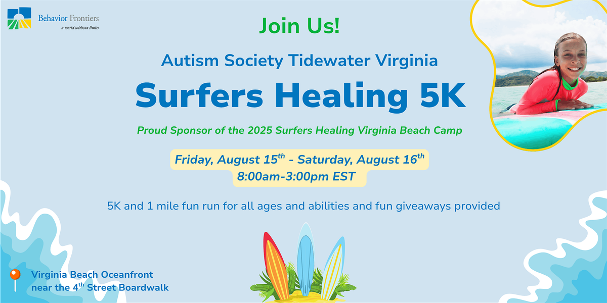 2025 Surfers Healing Virginia Beach - Behavior Frontiers (Proud Sponsor)