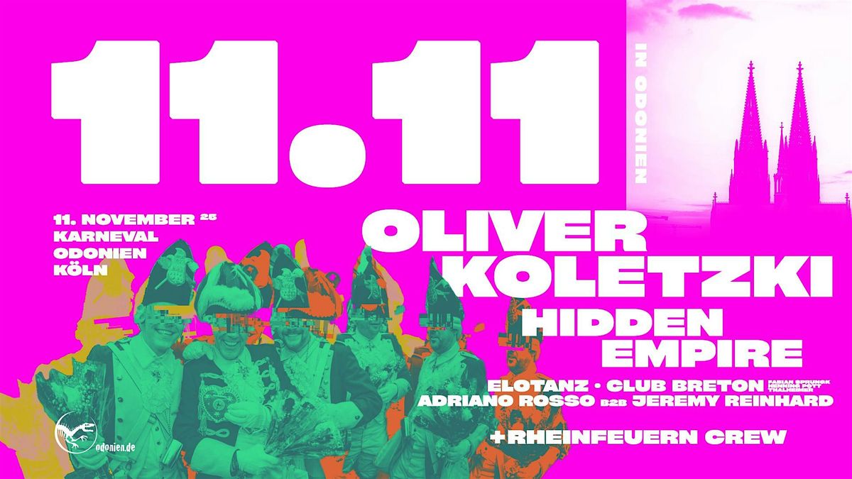 11.11. in Odonien - Outdoor&Indoor Rave I Oliver Koletzki, Hidden Empire \u2764\ufe0f