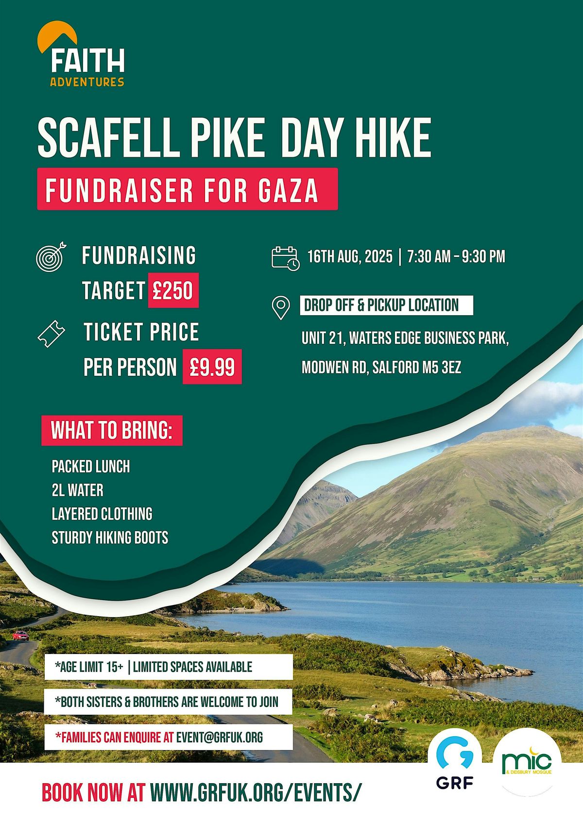 Hike Scafell Pike for Gaza x Didsbury Masjid  (Day Hike)