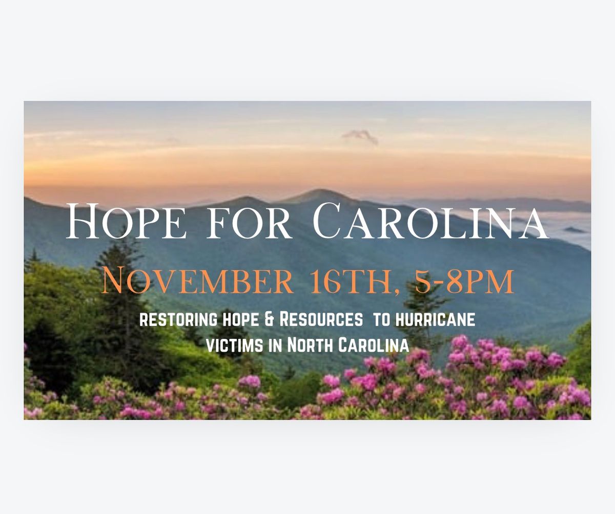 Hope for Carolina Fundraiser 