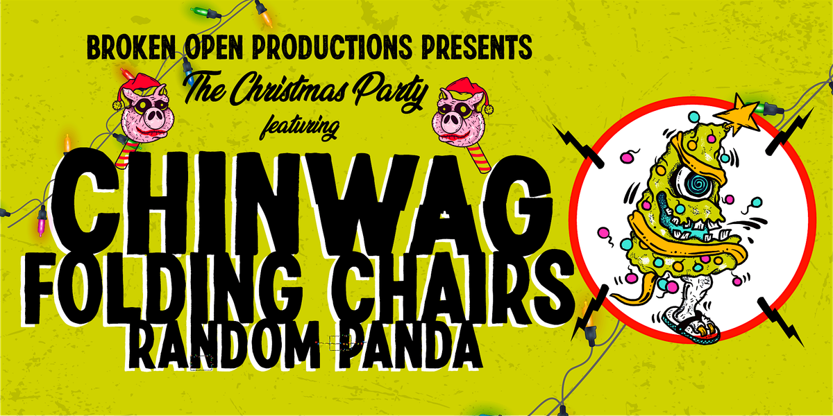 Broken Open Christmas Party with Chinwag, Folding Chairs & Random Panda