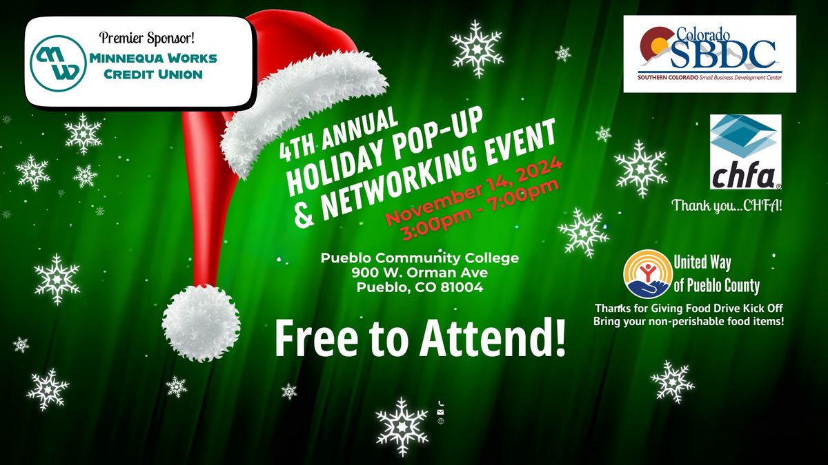 4th Annual Holiday Pop-Up & Networking Event