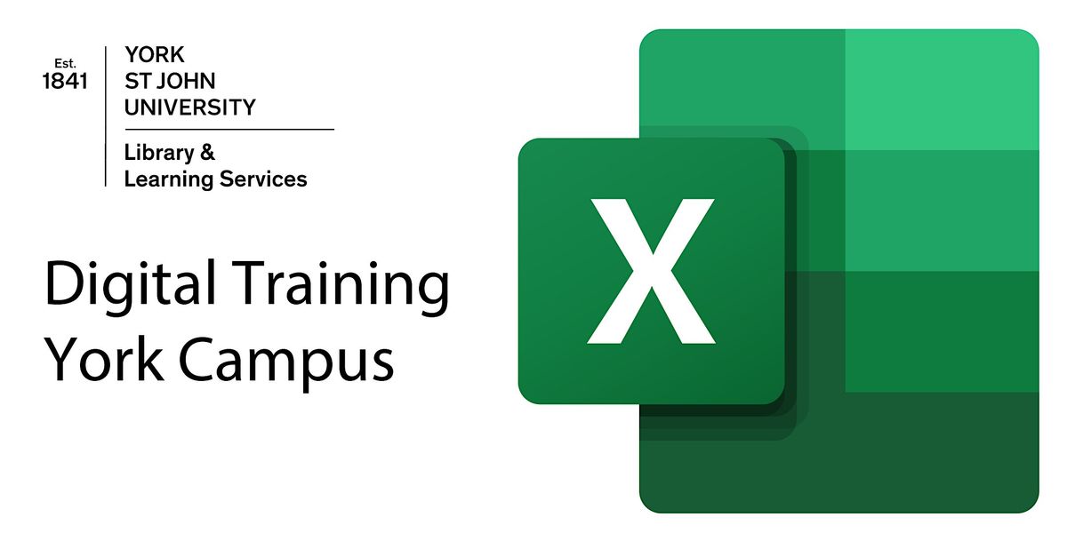 Excel2: Making sense of data (Tue 4 Nov 2025 15:00-16:00) - York FT208