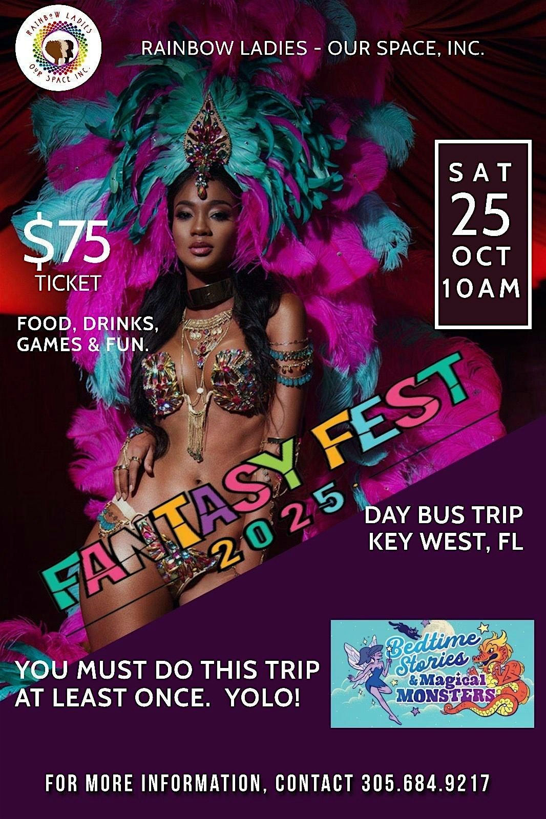 Rainbow Ladies Fantasy Fest Bus Ride 2025
