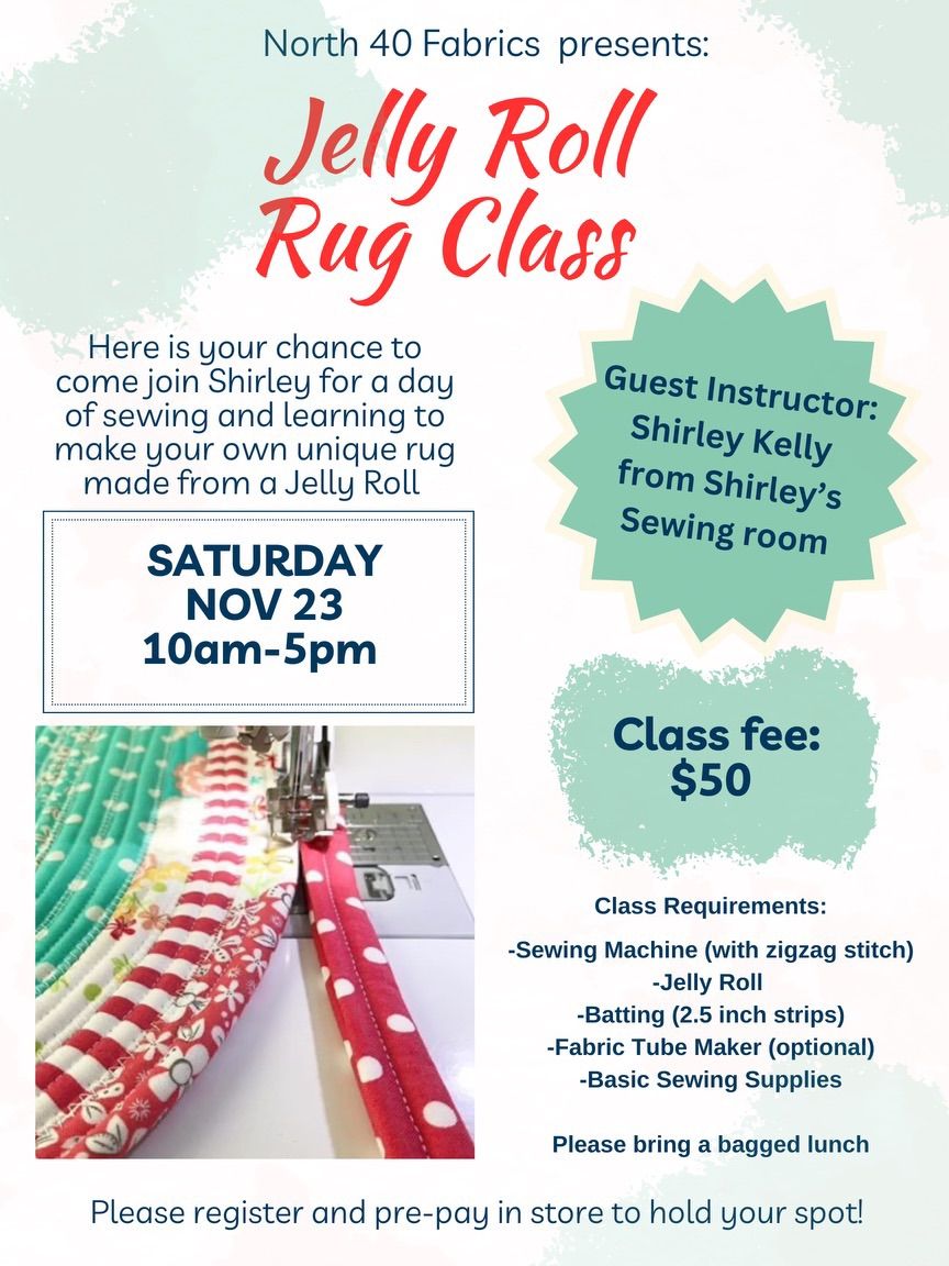 JELLY ROLL RUG CLASS