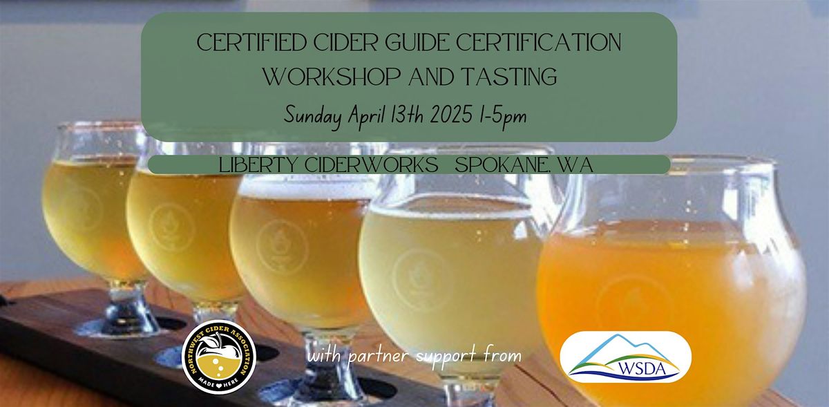 Certified Cider Guide Certification Workshop and tasting