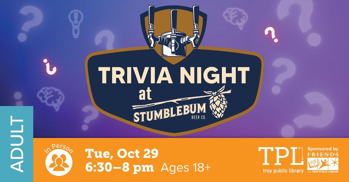 Trivia Night @ Stumblebum Beer Co.