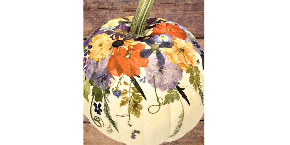 Rocky Pond Winery, Woodinville - Pressed Floral Pumpkin