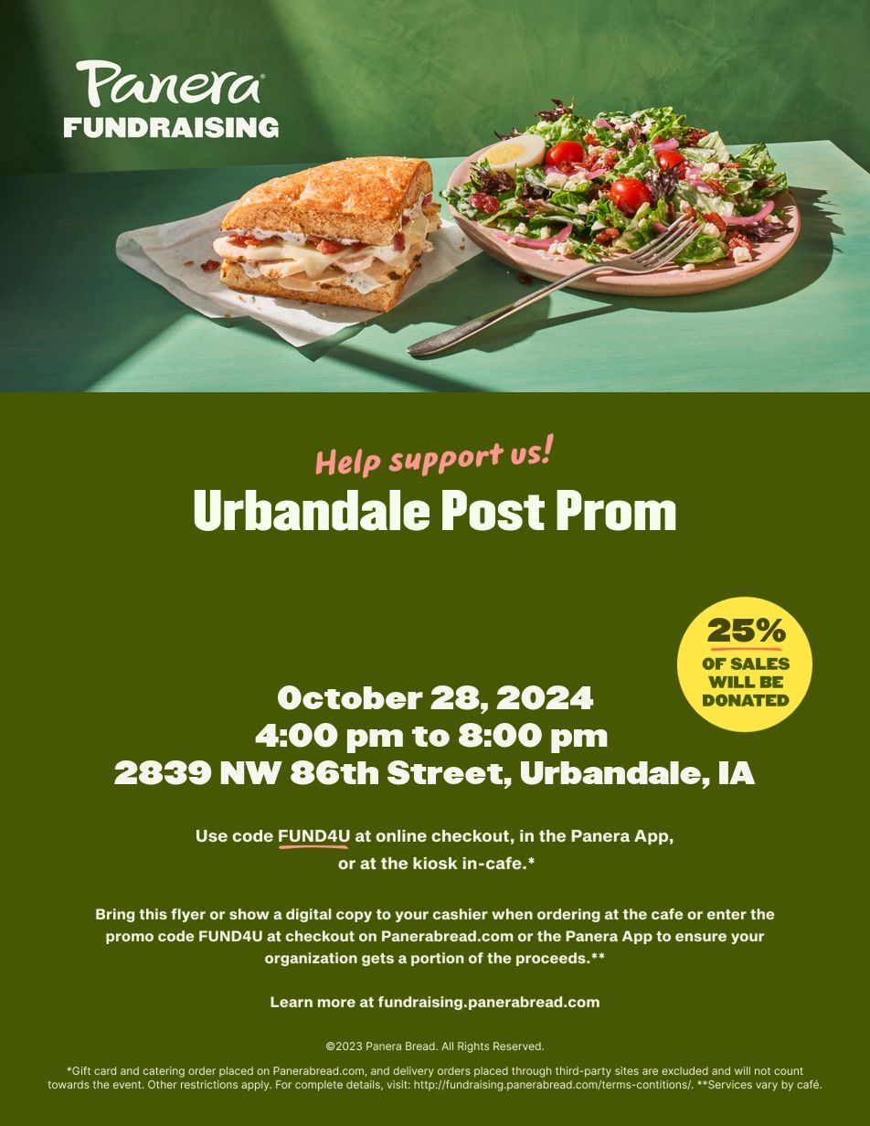 Panera Dining Night for Post Prom