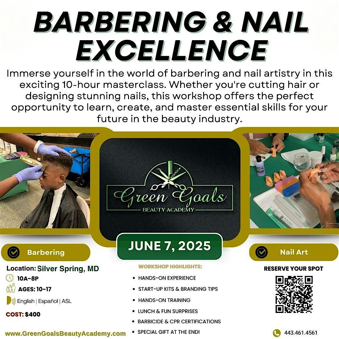 Youth Barbering & Nail Excellence: 10-Hour Masterclass MD