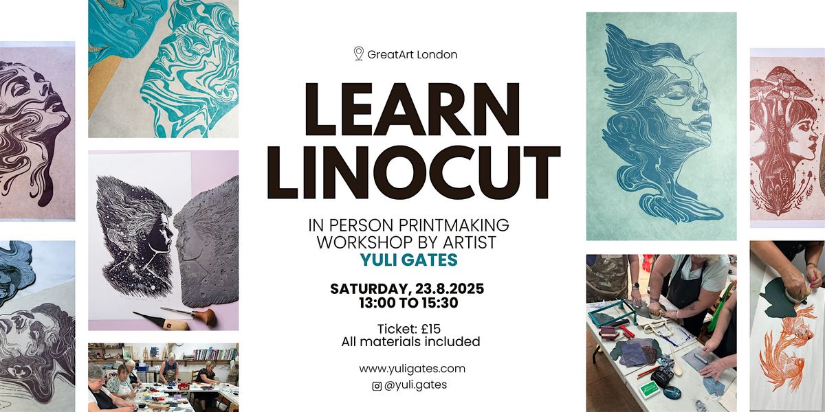 Printmaking Workshop at GreatArt London - Learning Linocut