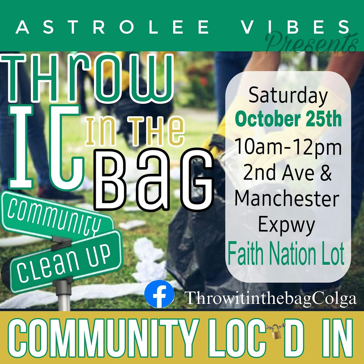 Throw it in the bag: Community Clean Up