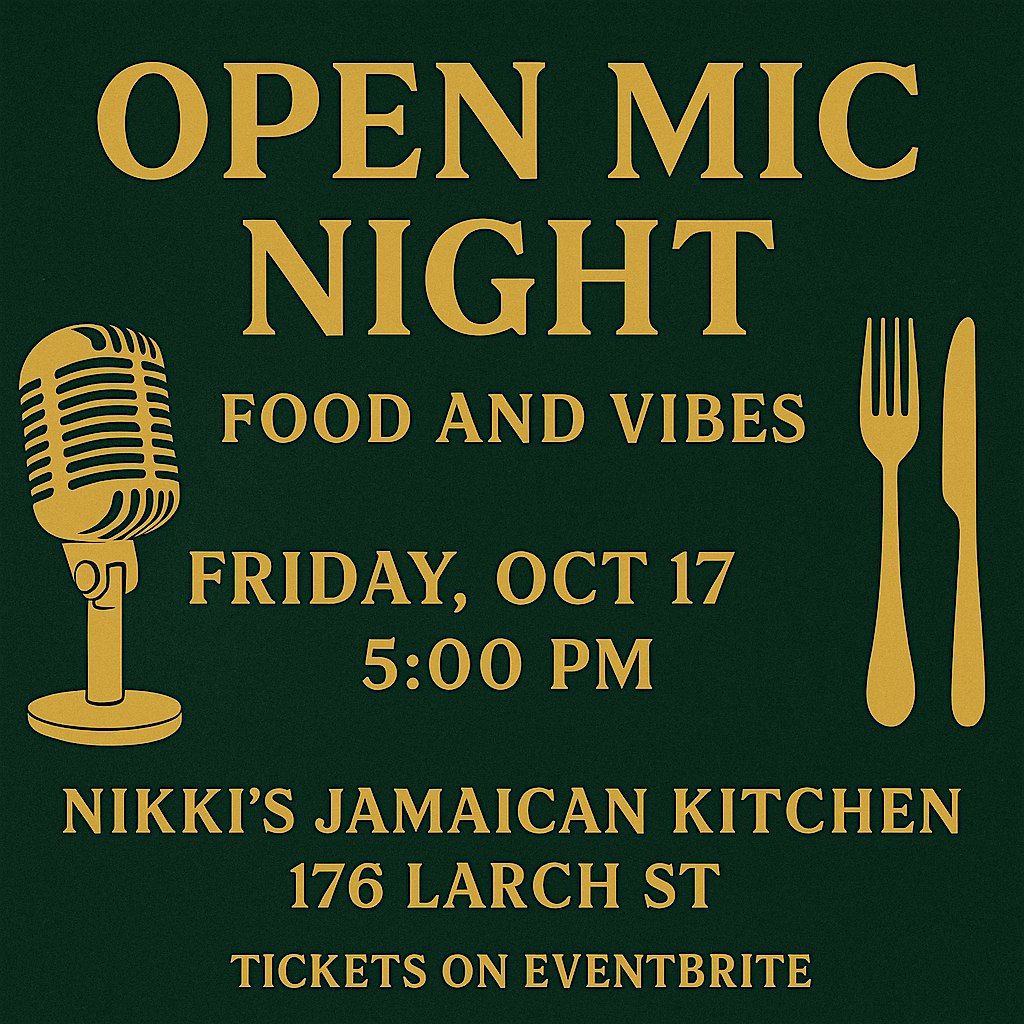 Open Mic Night @ Nikki\u2019s Jamaican Kitchen