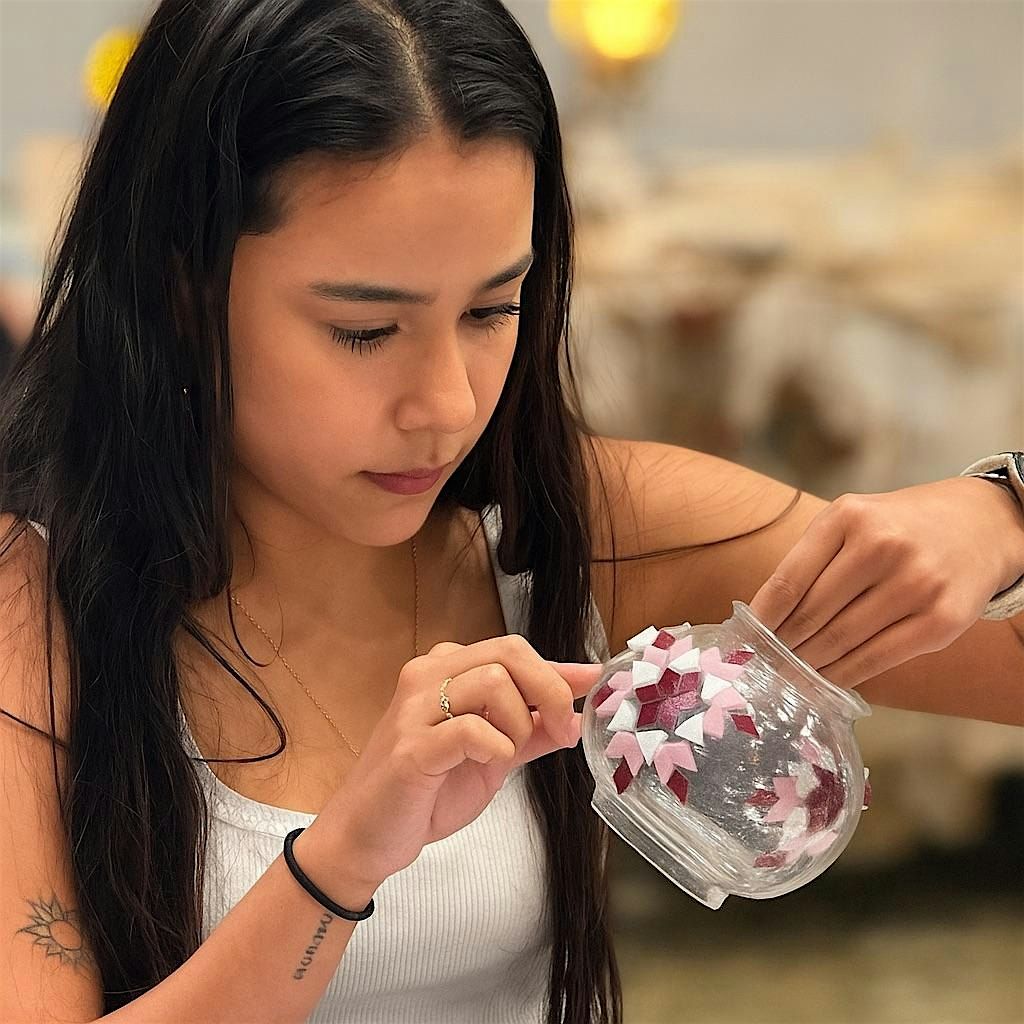 Mosaic Art Class in Lexington: Turkish Mosaic Lamp Making