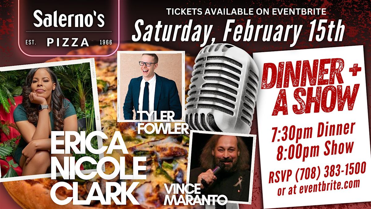 February 2025 Dinner + A Show  - STAND UP COMEDY OAK PARK