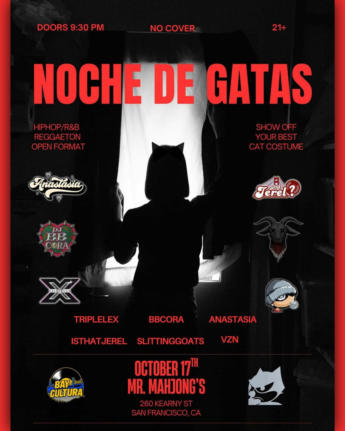 NOCHE DE GATAS - Halloween Pre-Game Party