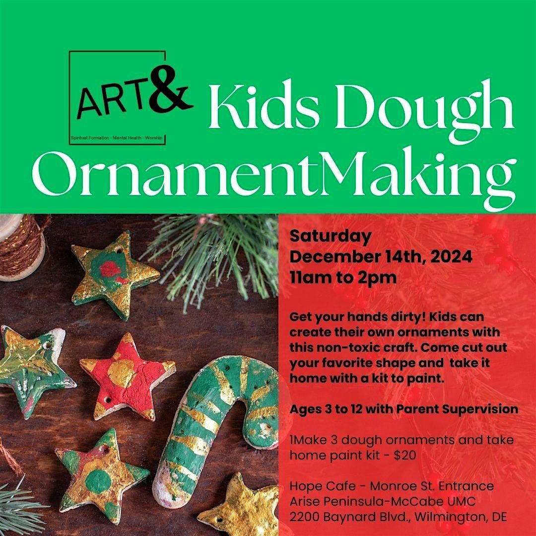 Art& Kids Dough Ornament Making