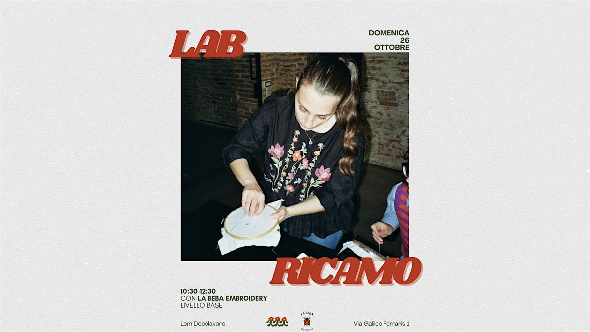 Laboratorio di ricamo