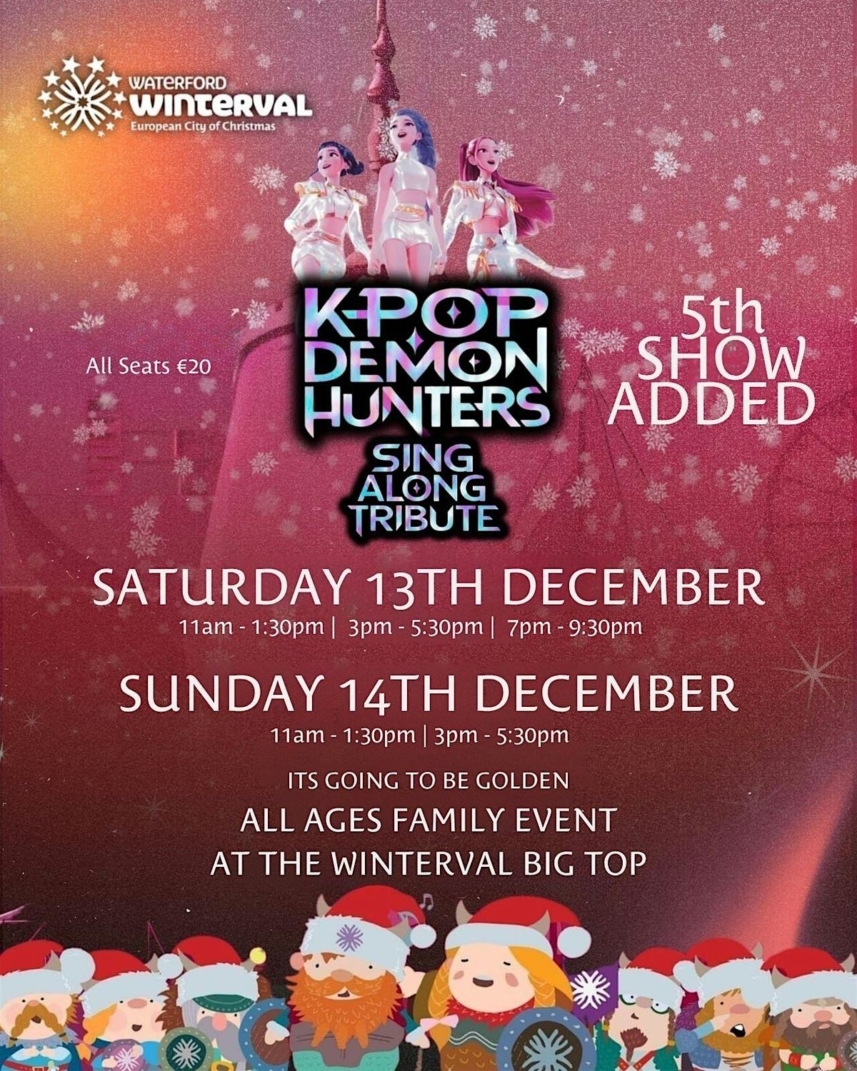 K-Pop Demon Hunters sing-along tribute - Sun 14th Dec - 3pm