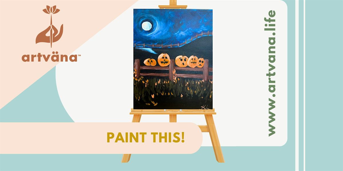 Artvana Paint & Sip class at Bertoglios Pizza in Yelm October 2025