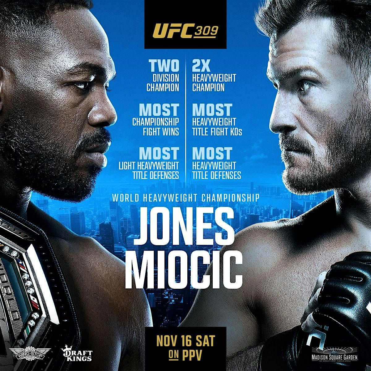 UFC 309: JONES VS MIOCIC