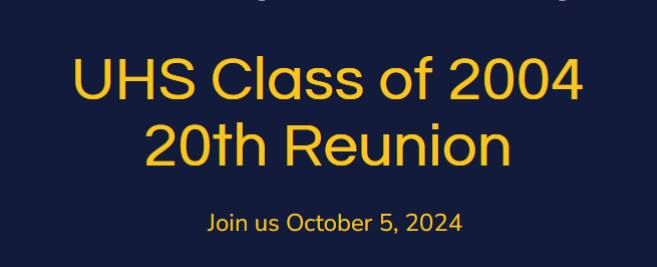 20th high school reunion