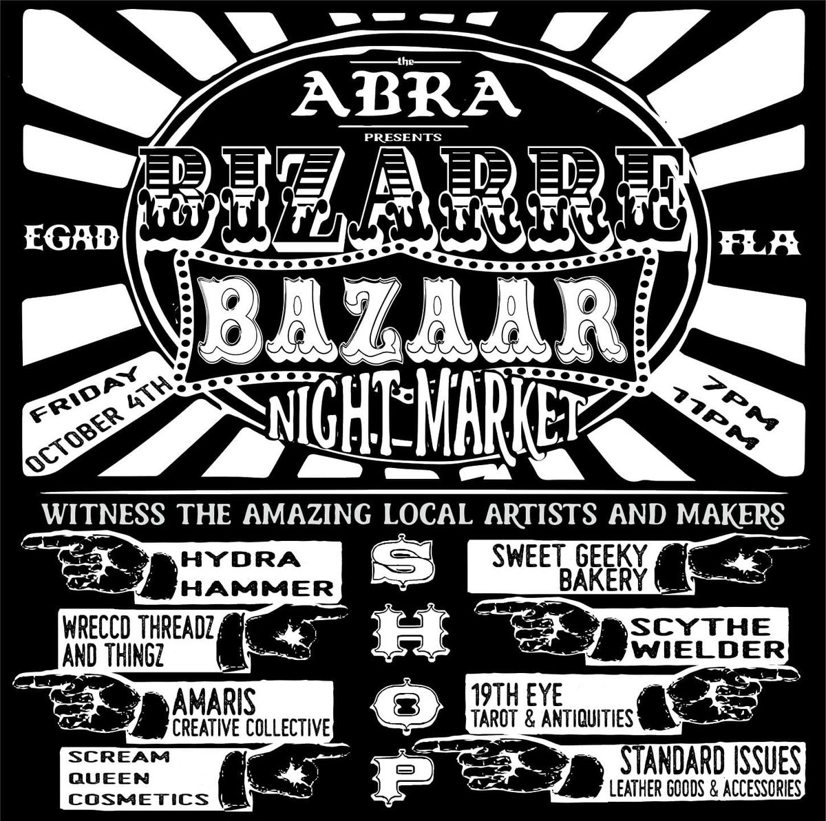 Bizarre Bazaar First Friday Night Market!!