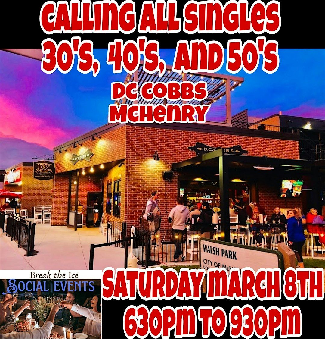 Calling All Singles McHenry DC Cobbs