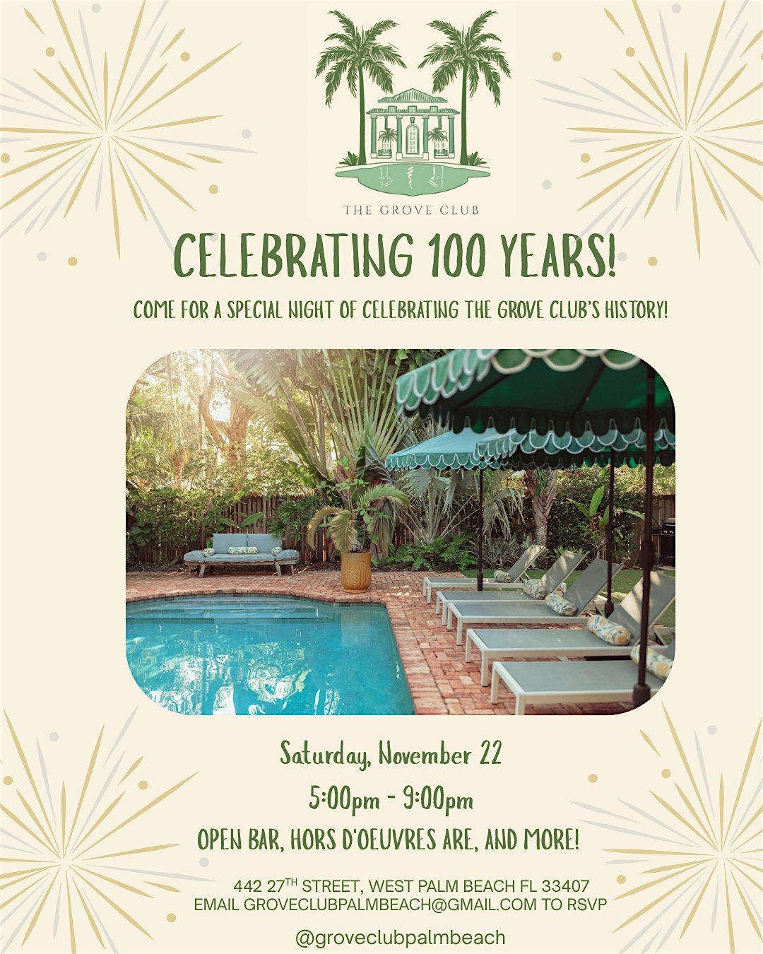 The Grove Club's 100 Year Anniversary Party!