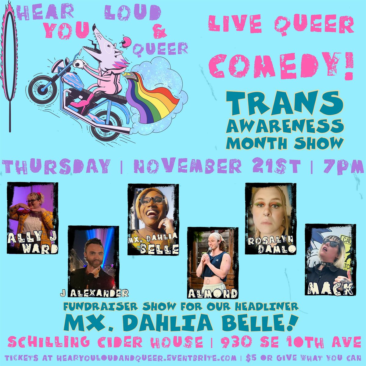 Trans Awareness Month Comedy Show!