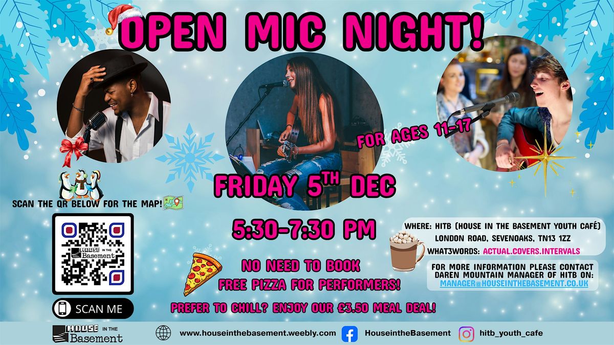 Open Mic Night \u2013 A Fun Evening for Young People!