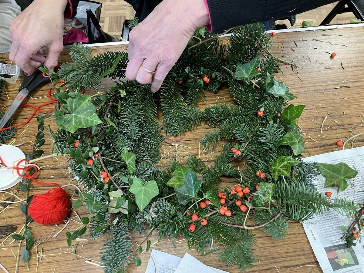 Sustainable Sunday: Christmas Wreath Making Workshop with Anna M: 11am