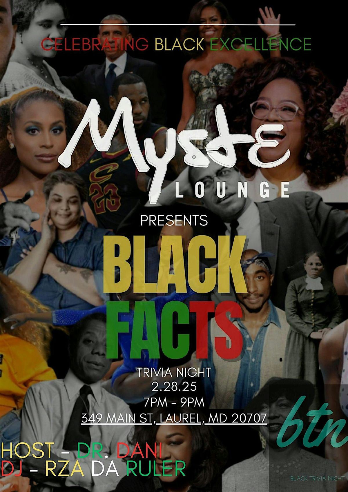 Black Facts Black Trivia Night at Myste Lounge