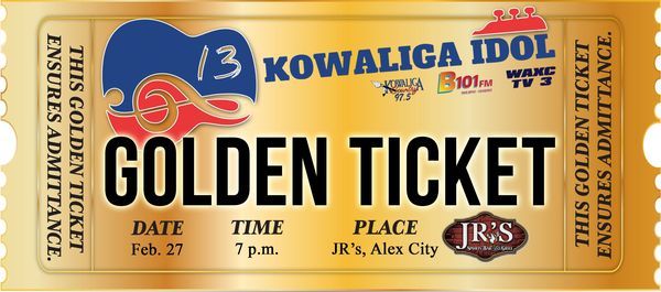 Kowaliga Idol 13 Golden Ticket Night J R S Sports Bar And Grill Alexander City 27 February 21