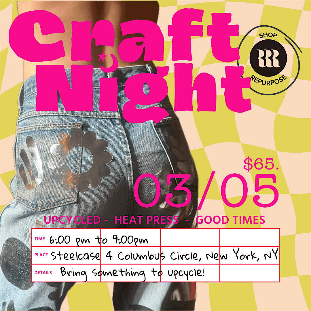 Craft Night: Denim Upcycling Heat Press Party