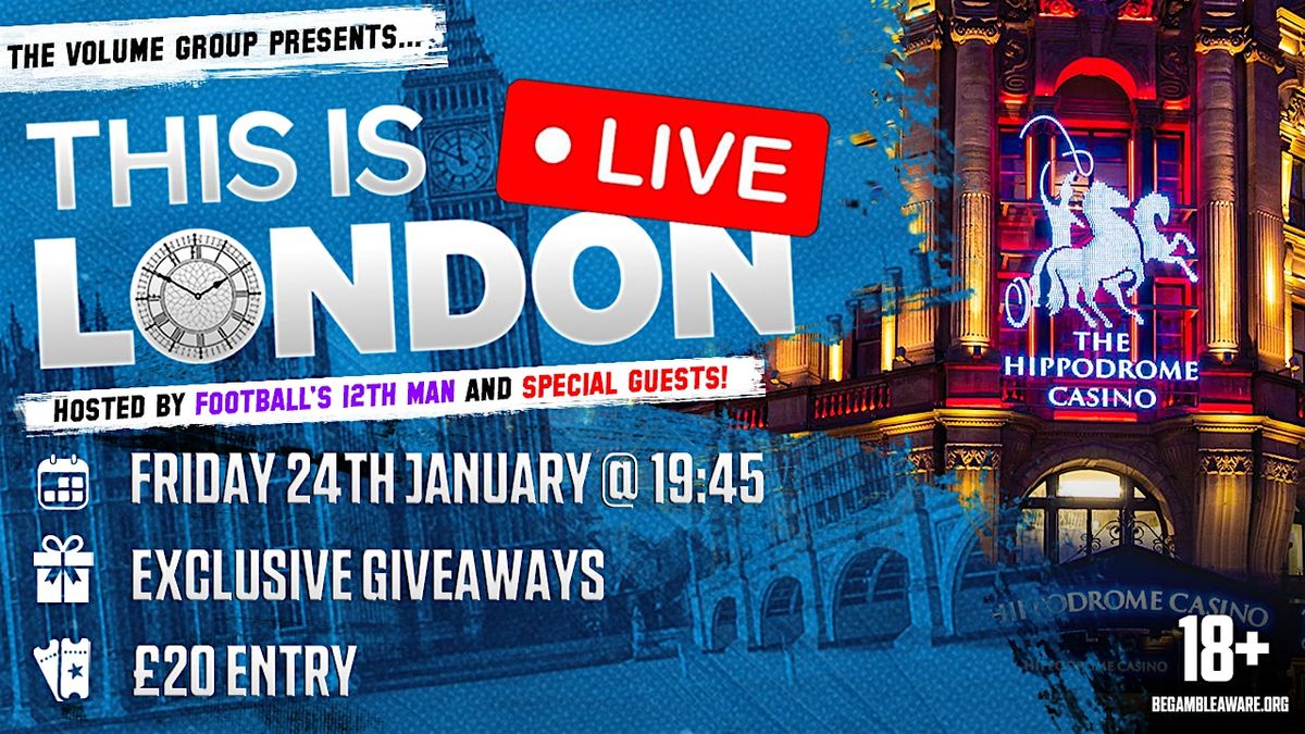 This is London Live at The Hippodrome Casino