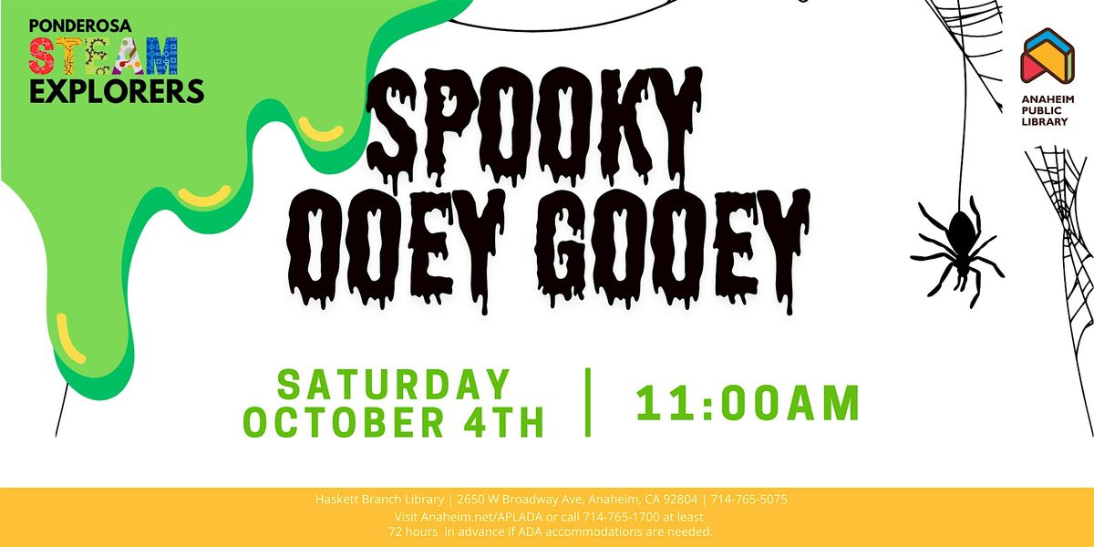 Spooky Ooey Gooey at Ponderosa Joint-Use Branch