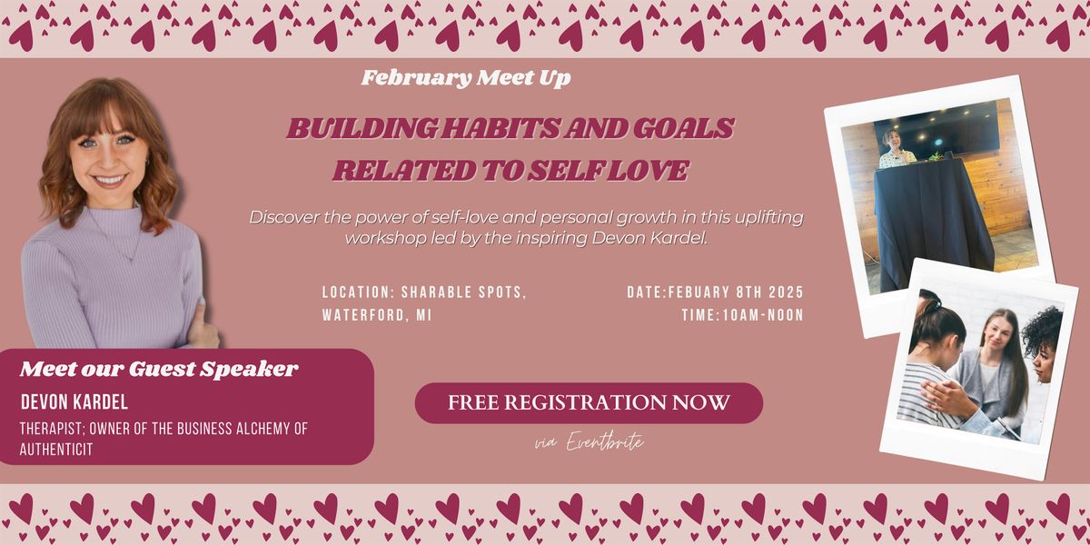 building habits and goals  related to self love