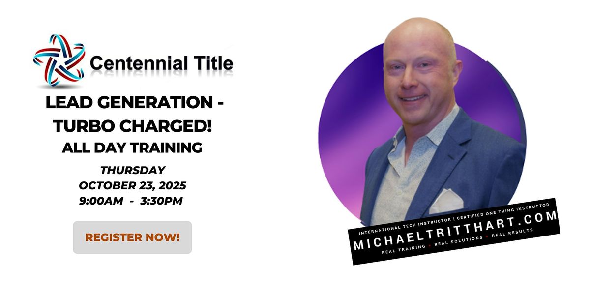 Lead Generation - Turbo Charged I Centennial Title | Abilene, TX