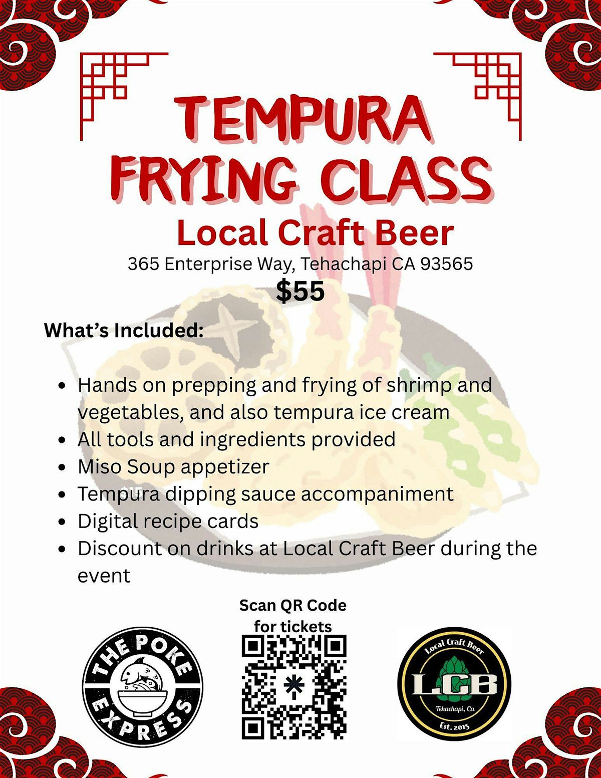 Tempura Frying Class