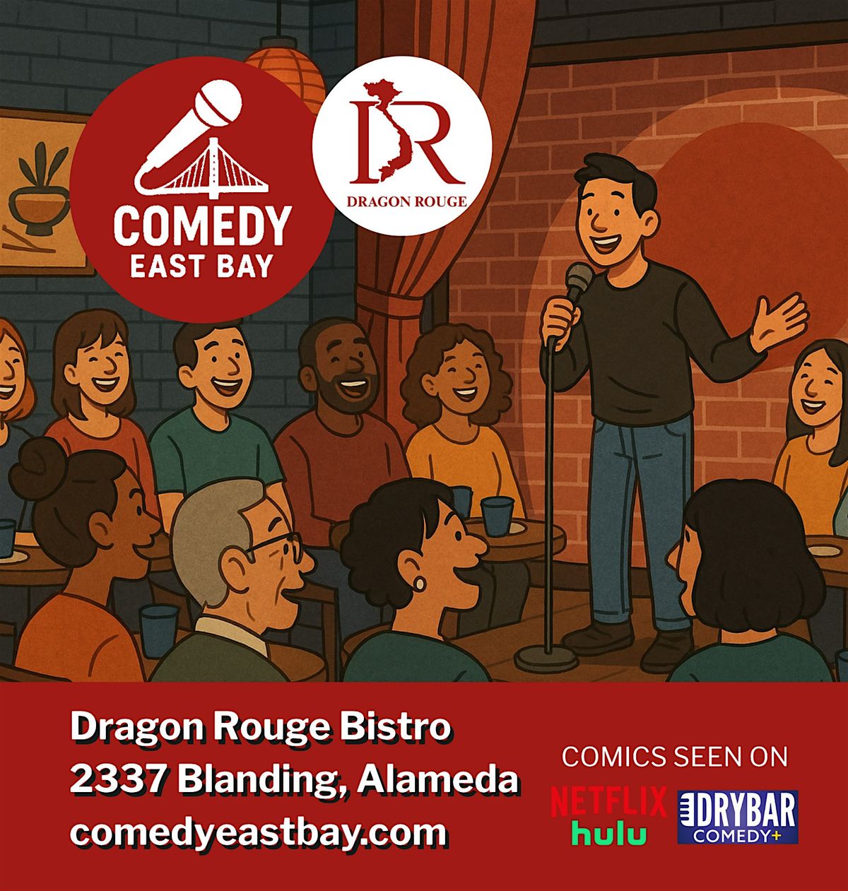 Comedy East Bay at Alameda's Dragon Rouge
