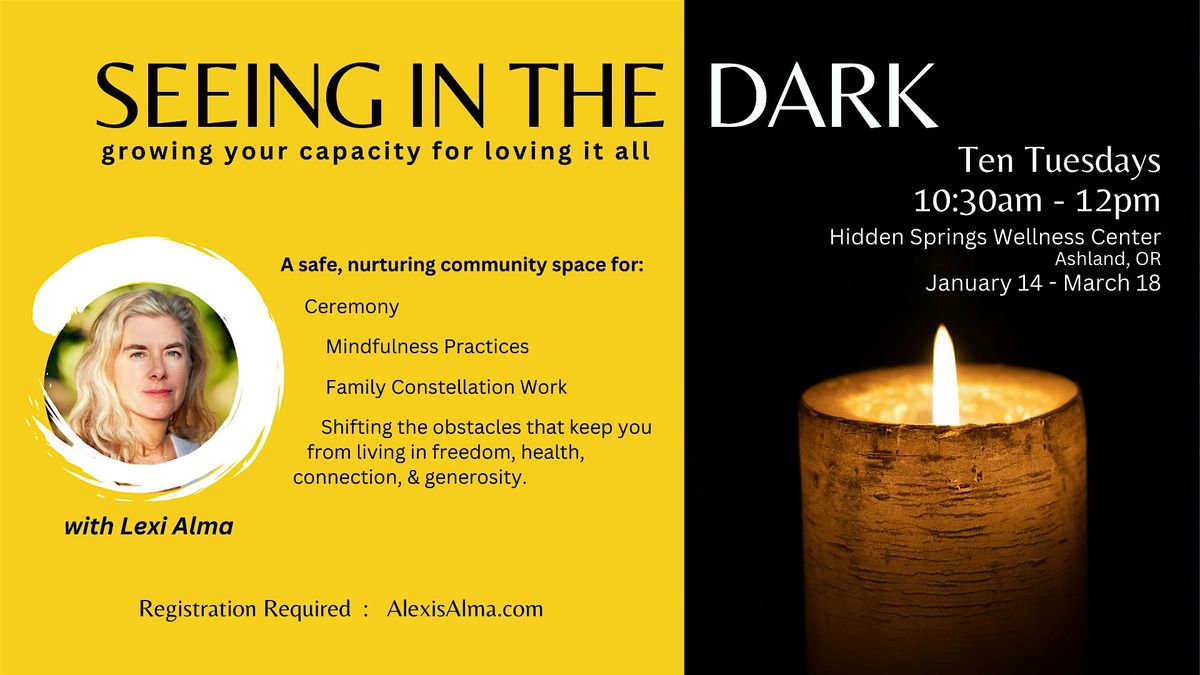 Seeing in the Dark - Transformational Healing Circle -10 Week Class