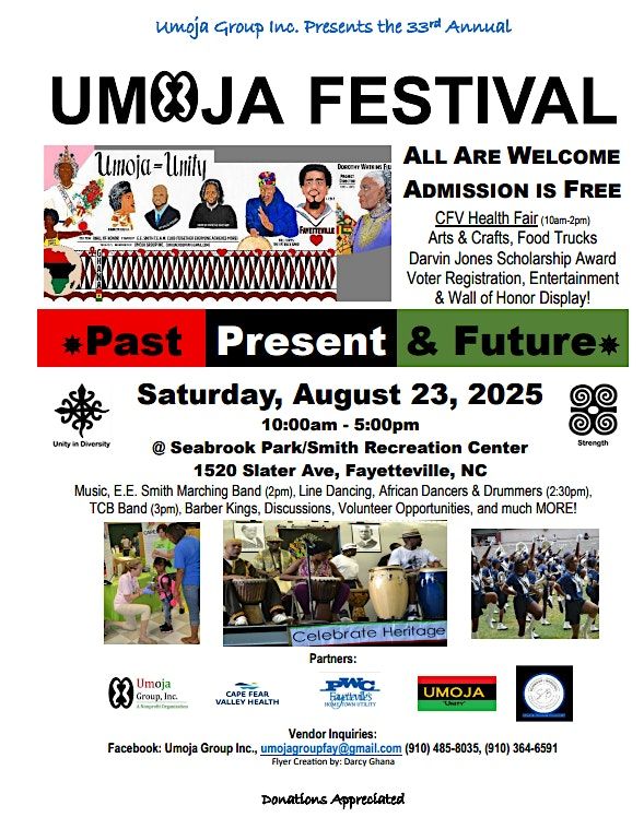 33rd Annual Umoja Festival and Health Fair