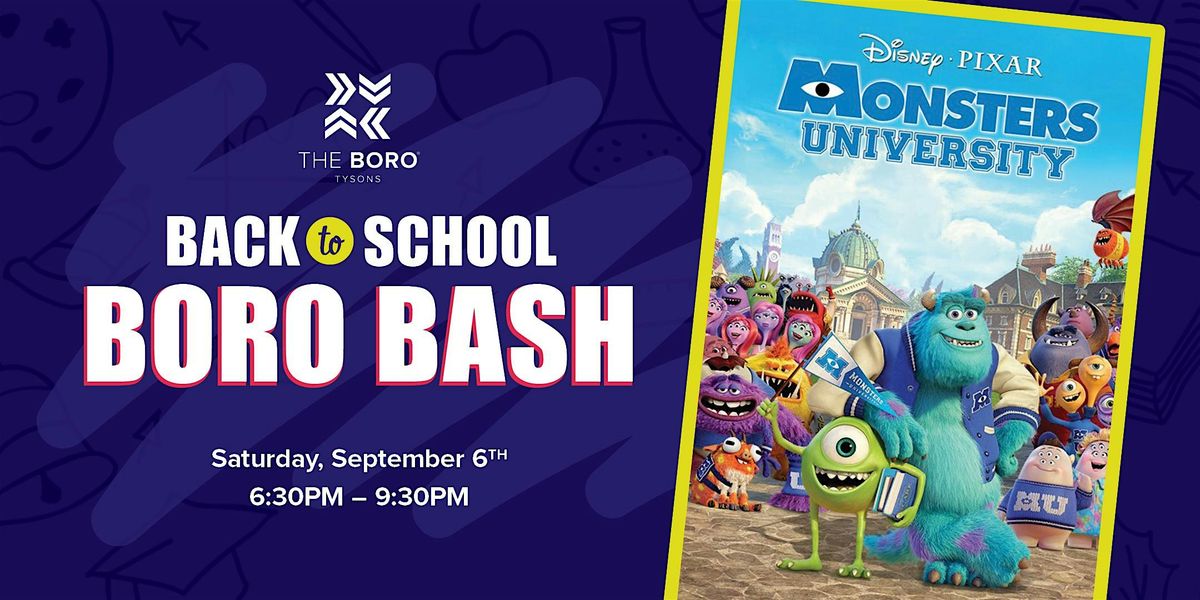 Back to School Boro Bash