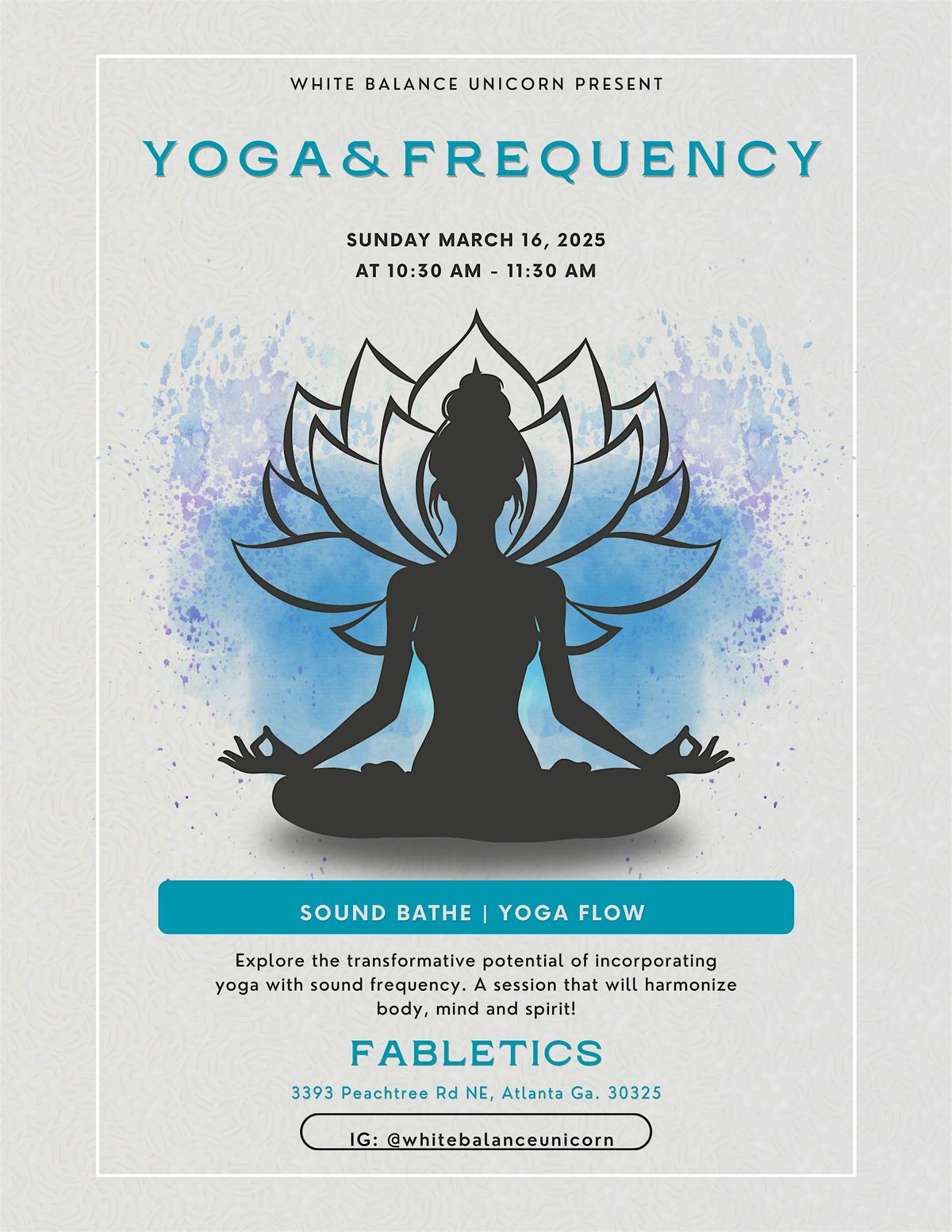 YOGA FLOW & FREQUENCY | \u201cFlowing with the frequency\u201d