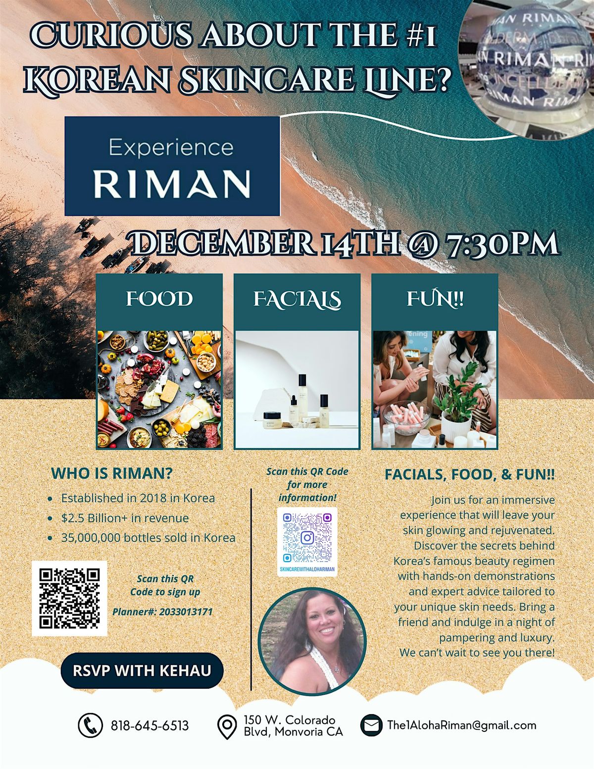 RIMAN Korean Skincare Pop-up Party in Monrovia