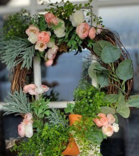 Spring Wreath & Wine Workshop