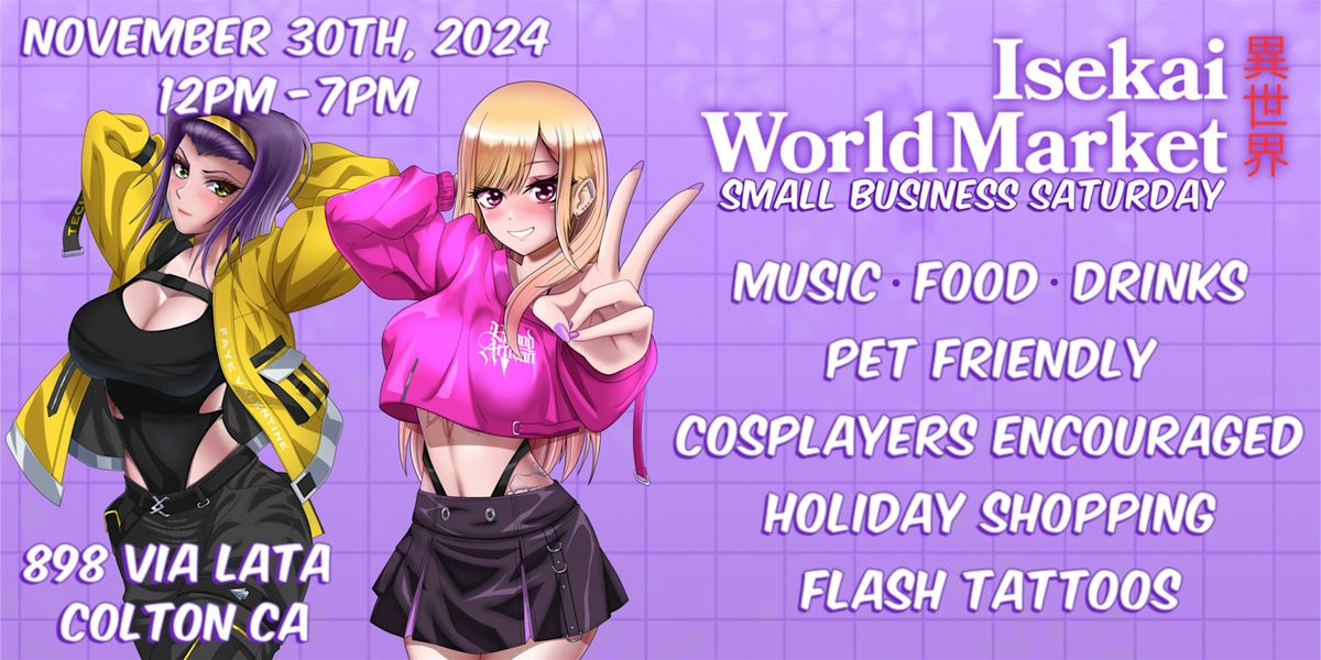 Isekai World Market - Small Business Saturday Anime Event