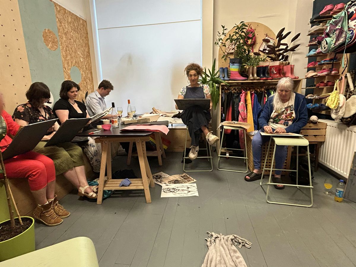 Monthly Pop up BYOB Lifedrawing Saturday Glasgow Southside 630-830pm