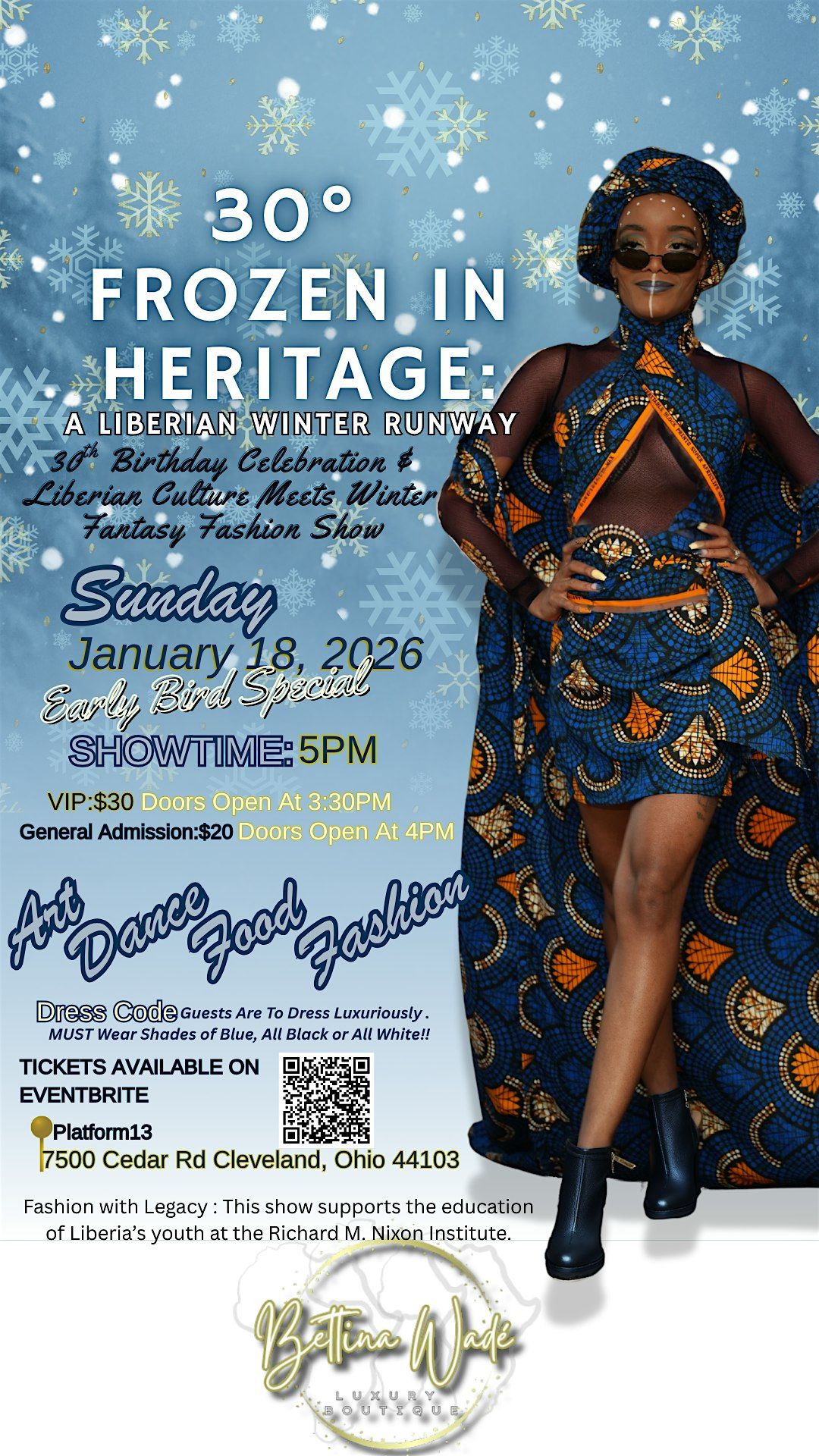 30\u00b0 FROZEN IN HERITAGE-A LIBERIAN WINTER RUNWAY